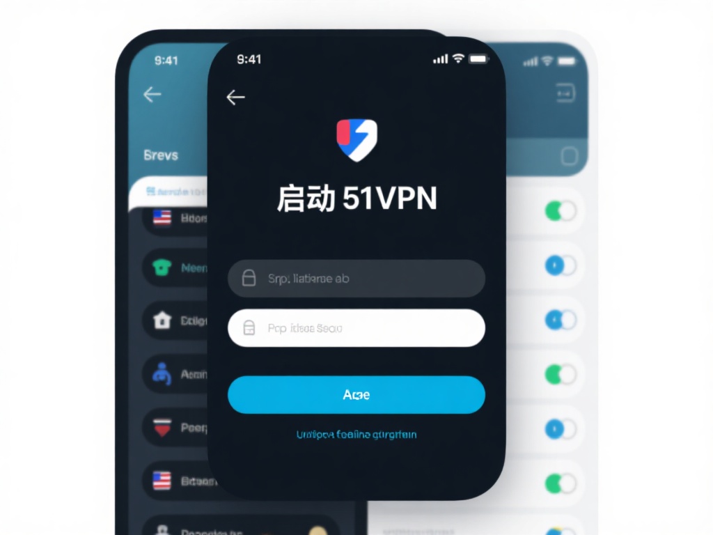 启动51VPN后，您需要登录账号。如果您尚未注册，